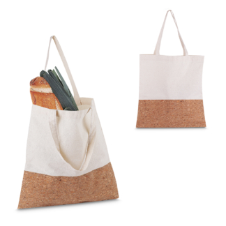 Sacola em Algodão 140g/m² e Cortiça (39x35x9cm)