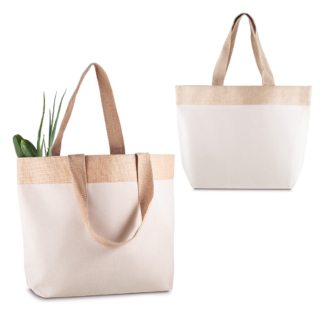 Sacola em Algodão e Juta 220g/m² (34x48x15cm)