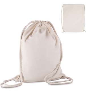 Sacola/Mochila em algodão 145g/m² (41x33x10cm)